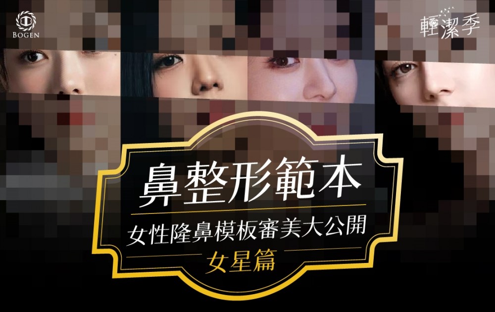 【鼻整形範本女性版】整鼻範本大公開,隆鼻範本,博恩妍