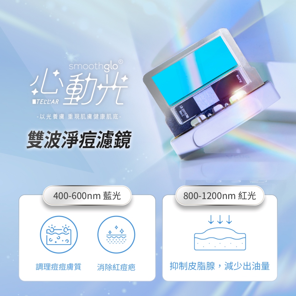 心動光雙波淨痘濾鏡,心動光