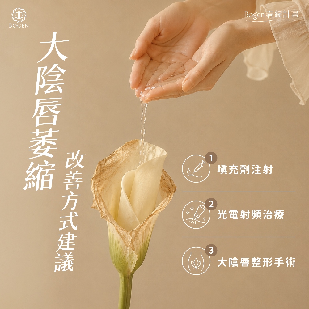 大陰唇萎縮改善方式,博恩妍